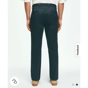 Brooks Brother PANTS Trouser Mens 37x30 Navy Advantage Chino Milano Work Classic